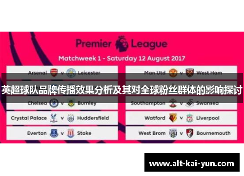 英超球队品牌传播效果分析及其对全球粉丝群体的影响探讨